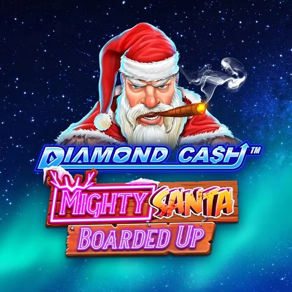 Diamond Cash Mighty Santa Boarded Up casino game by Greentube – featured logo at Winbeatz Casino