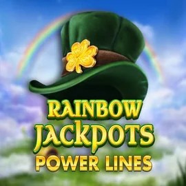 Rainbow Jackpots Power Lines slot logo by Red Tiger Gaming at Winbeatz Casino